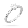 Pierścionek z białego złota diament laboratoryjny 0,40ct kamienie wokół korony Lab Diamonds W0539.B3.LDW.01 marko