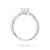 Pierścionek z białego złota diament laboratoryjny 0,40ct kamienie wokół korony Lab Diamonds W0539.B3.LDW.01 marko