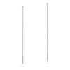 Srebrne kolczyki przewlekane długie łańcuszki kulki 2mm Iluvia K2008-925-S marko