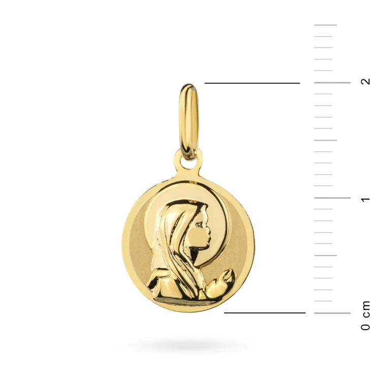 Złoty medalik Matka Boska 333 grawer gratis D002-333 marko