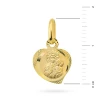 Złoty medalik Matka Boska Częstochowska serce grawer D137-585 marko