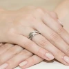Pleciony Pierścionek z białego złota z brylantami 0,10ct Obietnice W0156.B3.DIW.03 marko