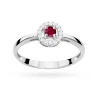 Pierścionek z białego złota rubin 0,15ct brylanty Kultowa W0238.B3.RUR.01 marko