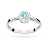 Białe złoto pierścionek zaręczynowy topaz Swiss 0,15ct brylanty Kultowa W0238.B3.TOB.01 marko