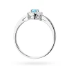 Białe złoto pierścionek zaręczynowy topaz Swiss 0,15ct brylanty Kultowa W0238.B3.TOB.01 marko