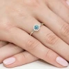 Białe złoto pierścionek zaręczynowy topaz Swiss 0,15ct brylanty Kultowa W0238.B3.TOB.01 marko