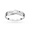 Pierścionek z białego złota 585 z brylantami 0,13ct Obietnice W0415.B3.DIW.01 marko