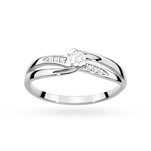 Pierścionek z białego złota 585 z brylantami 0,13ct Obietnice W0415.B3.DIW.01 marko