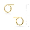 Złote kolczyki koło ring kuleczki Supreni K2206-333 marko