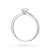 Klasyczny pierścionek z białego złota z diamentem laboratoryjnym 0,40ct półokrągła szyna Lab Diamonds W0553.B3.LDW.01 marko
