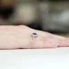 Pierścionek białe złoto z szafirem 0,70ct i brylantami Dynastia W0303.B3.SAB.01 marko