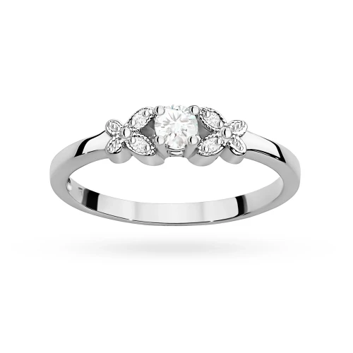 Pierścionek z białego złota z brylantami 0,12ct Obietnice W0414.B3.DIW.01 marko