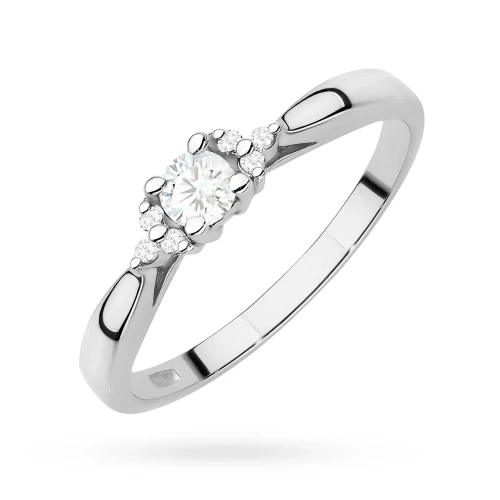 Pierścionek z białego złota z brylantami 0,13ct Obietnice W0428.B3.DIW.01 marko