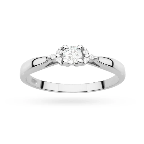 Pierścionek z białego złota z brylantami 0,13ct Obietnice W0428.B3.DIW.01 marko