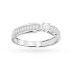 Pierścionek z białego złota z brylantami 0,17ct Galaktyki W0449.B3.DIW.01 marko