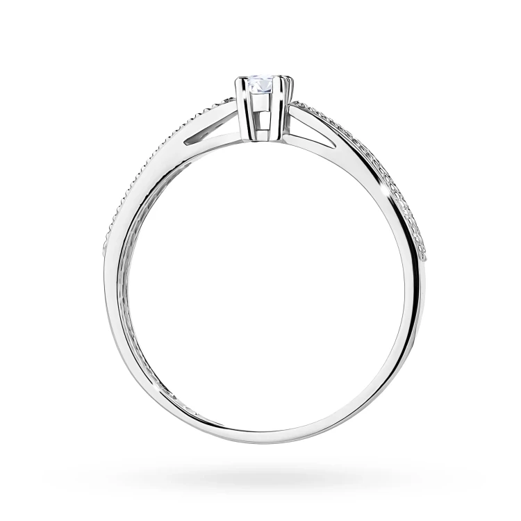 Pierścionek z białego złota z brylantami 0,17ct Galaktyki W0449.B3.DIW.01 marko