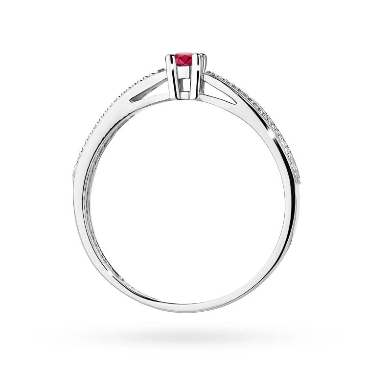 Pierścionek z białego złota z rubinem 0,15ct Kultowa W0449.B3.RUR.01 marko