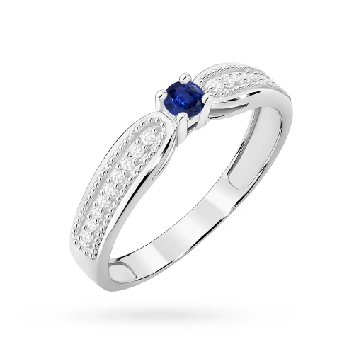 Pierścionek z białego złota z szafirem 0,15ct Kultowa W0449.B3.SAB.01 marko