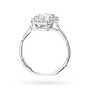 Złoty pierścionek oprawa halo prostokątny diament laboratoryjny białe złoto Lab Diamonds W0576.B3.LDW.01 marko