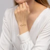 Pozłacana bransoletka serca nieskończoność z napisem Mama B1494-925-Z marko