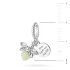 Srebrna zawieszka świetlik świecący w ciemności Charms Z757-925-S marko