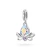 Srebrna zawieszka kwiat lotosu cyrkonia Charms Z755-925-BS marko