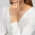 Pozłacana bransoletka literka na łańcuszku zawieszki cyrkonie A Imiona B1013-925-Z-A marko