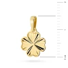 Złota zawieszka koniczynka diamentowana blaszka 585 Z451-585 marko
