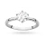 Klasyczny pierścionek z białego złota z diamentem laboratoryjnym 1,00ct w sześciu łapkach Lab Diamonds W0535.B3.LDW.05 marko