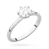 Klasyczny pierścionek z białego złota z diamentem laboratoryjnym 1,00ct w sześciu łapkach Lab Diamonds W0535.B3.LDW.05 marko