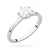 Klasyczny pierścionek z białego złota z diamentem laboratoryjnym 1,00ct w sześciu łapkach Lab Diamonds W0535.B3.LDW.05 marko