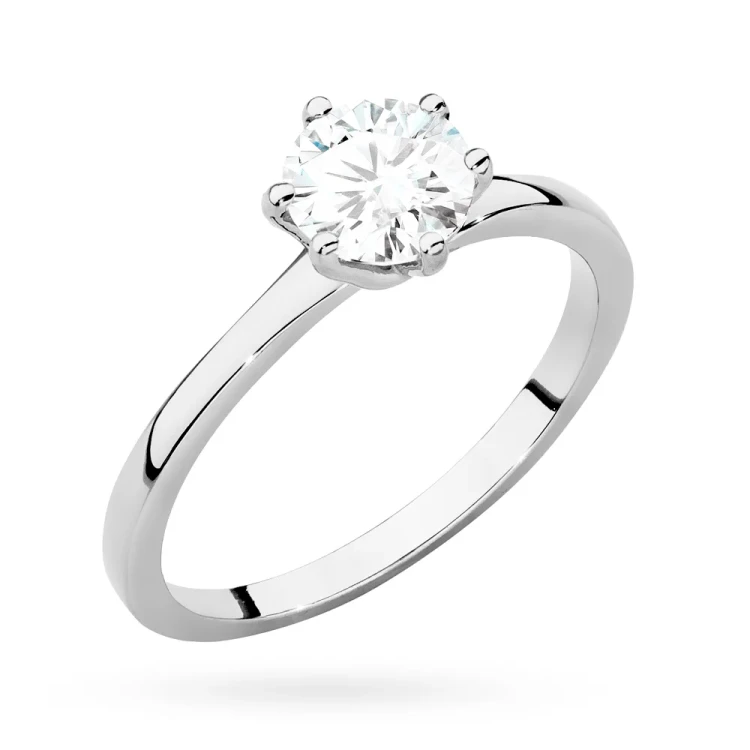 Klasyczny pierścionek z białego złota z diamentem laboratoryjnym 1,00ct w sześciu łapkach Lab Diamonds W0535.B3.LDW.05 marko