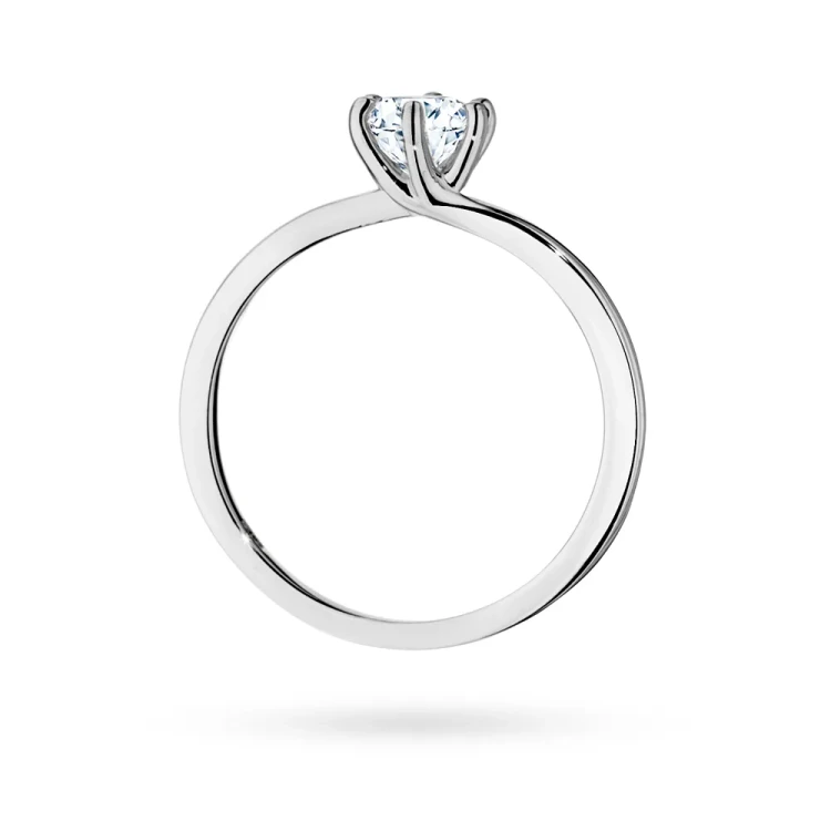 Klasyczny pierścionek z białego złota z diamentem laboratoryjnym 0,50ct w sześciu łapkach Lab Diamonds W0535.B3.LDW.03 marko