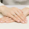 Klasyczny pierścionek z białego złota z diamentem laboratoryjnym 0,50ct w sześciu łapkach Lab Diamonds W0535.B3.LDW.03 marko