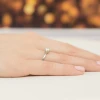 Klasyczny pierścionek z białego złota z diamentem laboratoryjnym 0,50ct w sześciu łapkach Lab Diamonds W0535.B3.LDW.03 marko