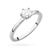 Klasyczny pierścionek z białego złota z diamentem laboratoryjnym 0,50ct w sześciu łapkach Lab Diamonds W0535.B3.LDW.03 marko