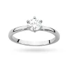 Klasyczny pierścionek z białego złota z diamentem laboratoryjnym 0,50ct w sześciu łapkach Lab Diamonds W0535.B3.LDW.03 marko