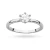 Klasyczny pierścionek z białego złota z diamentem laboratoryjnym 0,50ct w sześciu łapkach Lab Diamonds W0535.B3.LDW.03 marko