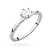 Klasyczny pierścionek z białego złota z diamentem laboratoryjnym 0,40ct w sześciu łapkach Lab Diamonds  W0535.B3.LDW.02 marko