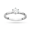 Klasyczny pierścionek z białego złota z diamentem laboratoryjnym 0,40ct w sześciu łapkach Lab Diamonds  W0535.B3.LDW.02 marko