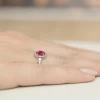 Pierścionek różowe złoto z rubinem 0,60ct i brylantami Dynastia W0330.R3.RUR.01 marko