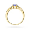 Złoty pierścionek zaręczynowy z tanzanitem i brylantami Triola W0006.Z3.TAP.01 marko