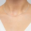 Srebrny łańcuszek podwójna pancerka diamentowana L277-925-S marko