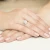 Pierścionek zaręczynowy z białego złota z owalnym diamentem Lab Diamonds i brylantami kwiatek markiza W0037.B3.LDW.01 marko