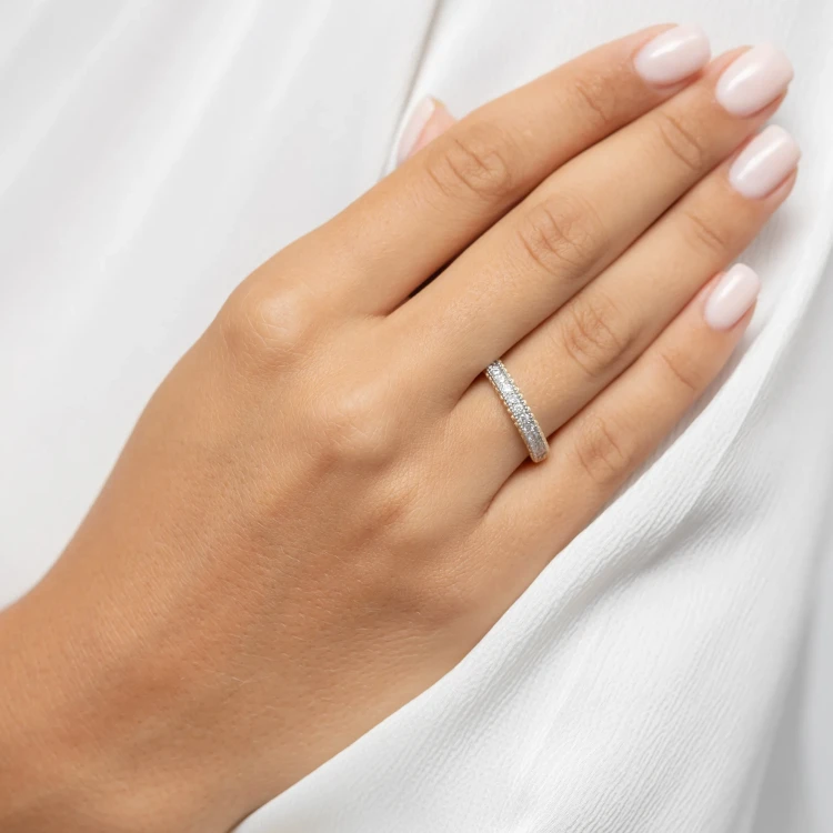 Złoty pierścionek obrączka z brylantami 0.24ct Soledo W0507.Z3.DIW.01 marko
