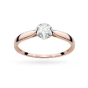 Pierścionek zaręczynowy z różowego Lab Diamonds 0,15ct kwiatek W0062.R3.LDW.01 marko