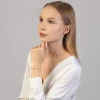 Pozłacana srebrna bransoletka z czarnymi cyrkoniami Kleur B030-925-CZZ marko