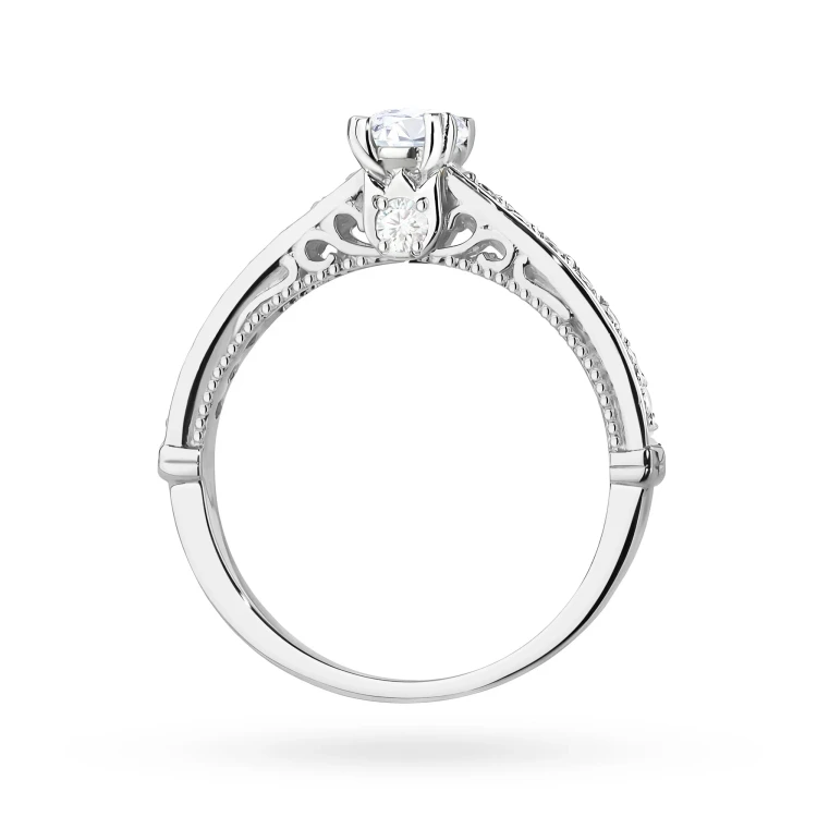 Pierścionek z białego złota z brylantami 0,56ct Galaktyki W0439.B3.DIW.01 marko