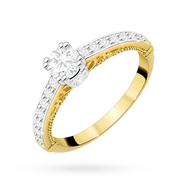 Złoty pierścionek z brylantami 0,56ct 585 Galaktyki W0439.Z3.DIW.01 marko