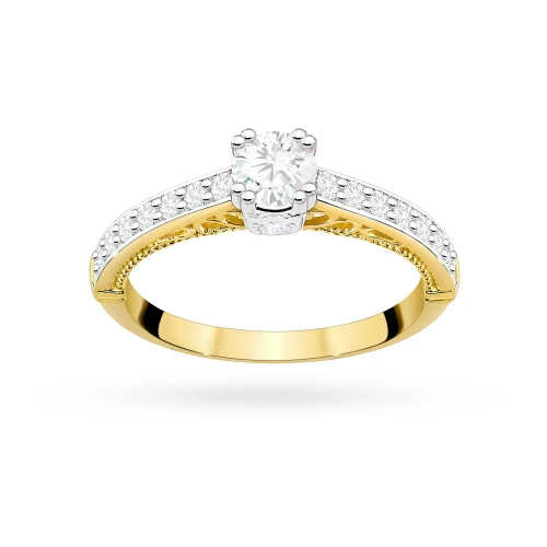 Złoty pierścionek z brylantami 0,56ct 585 Galaktyki W0439.Z3.DIW.01 marko
